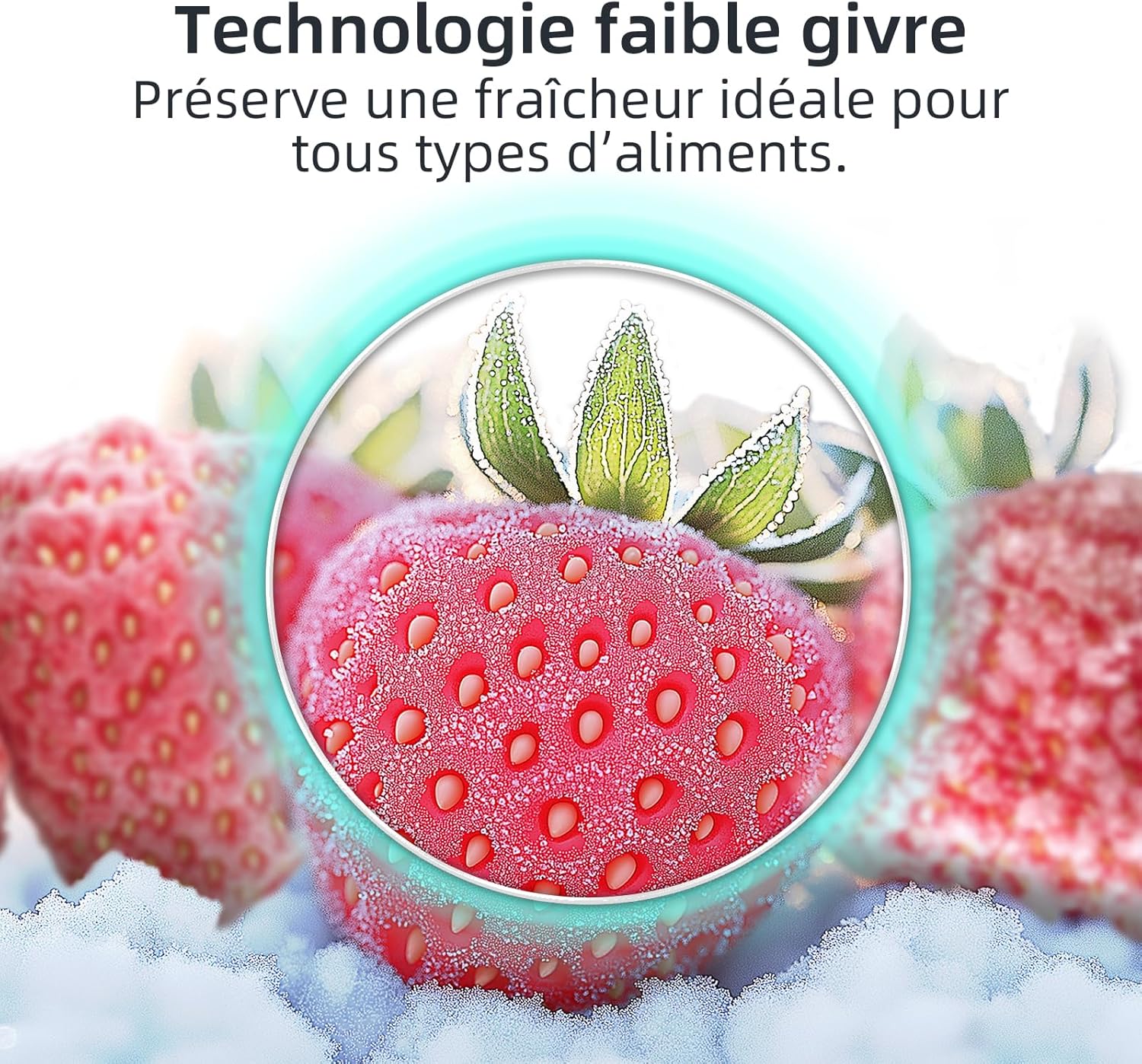 CHIQ - FBM205L42 - 205L, acier noir, 39dB, faible givre, portes réversibles