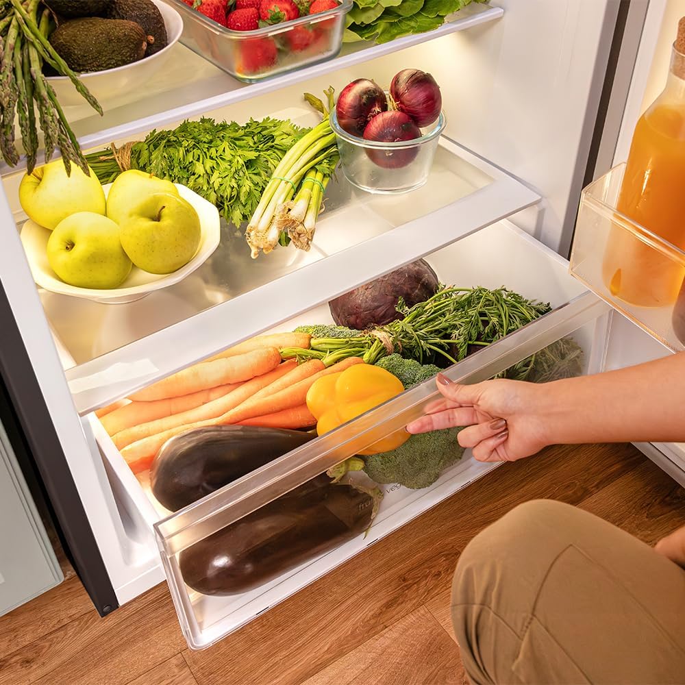 Cecotec - Bolero CoolMarket 2D 261 - 261L - Classe E, congélation rapide, porte réversible, LED