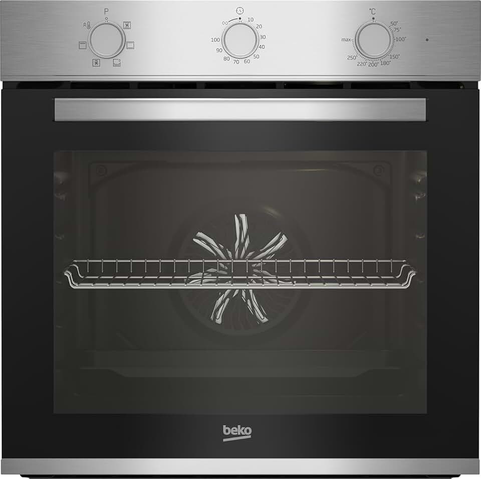 Beko - Four multifonction Inox, 60cm, chaleur tournante - BBIE12100XD