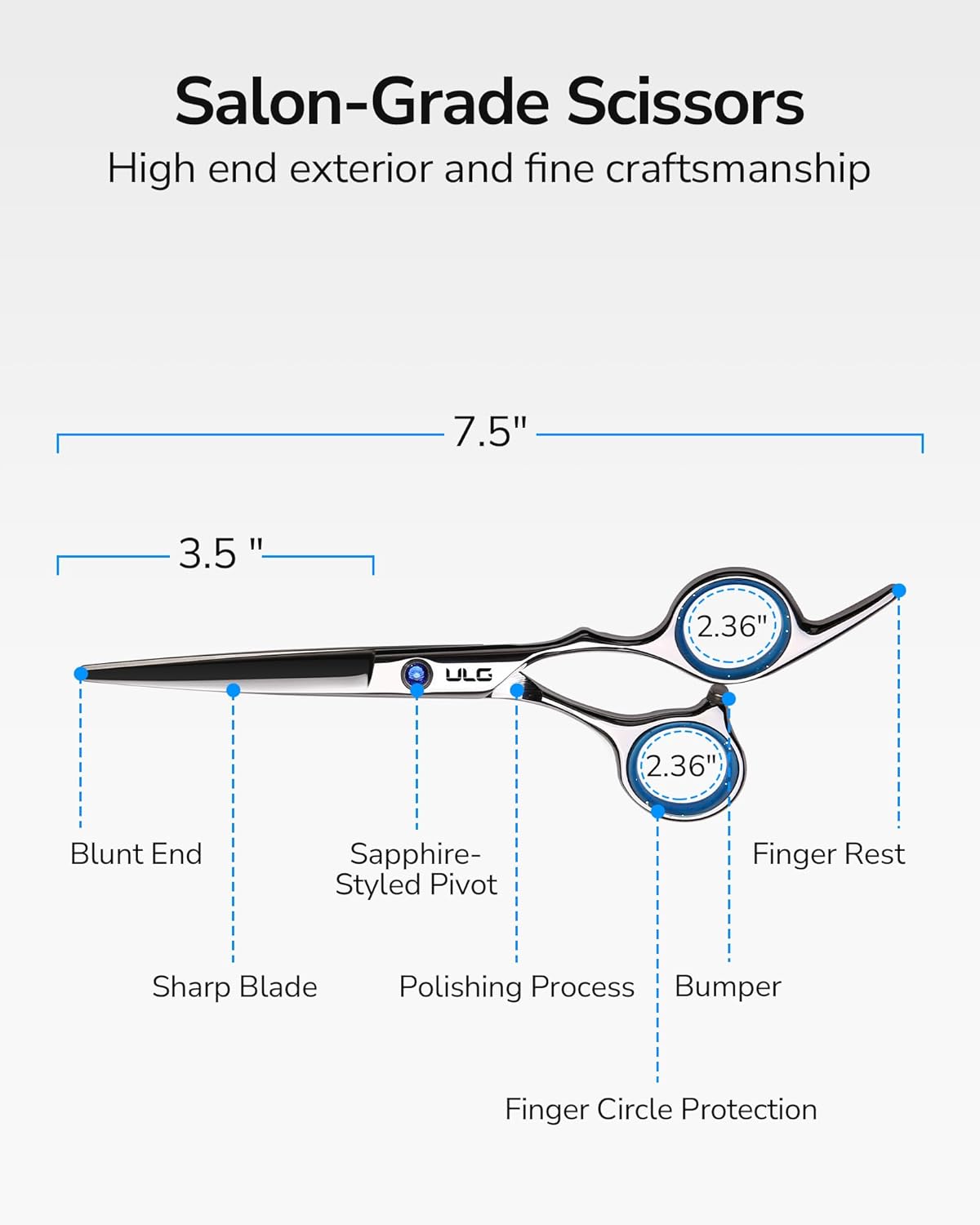ULG - ciseaux professionnels 7,5
