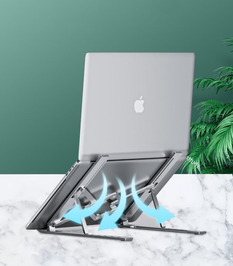 Support ordinateur portable - aluminium réglable - 10-17,3’’ - ventilé, ergonomique, compatible MacBook, HP, Dell, 10PCS