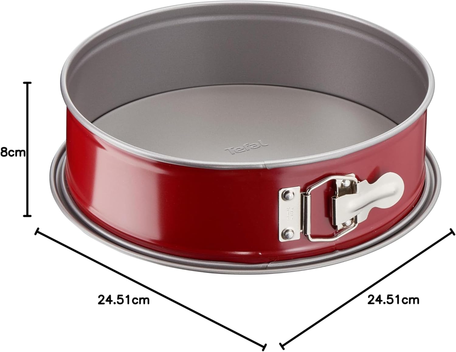 Tefal - Delibake moule à charnière 23 cm acier carbone rouge - J1641214