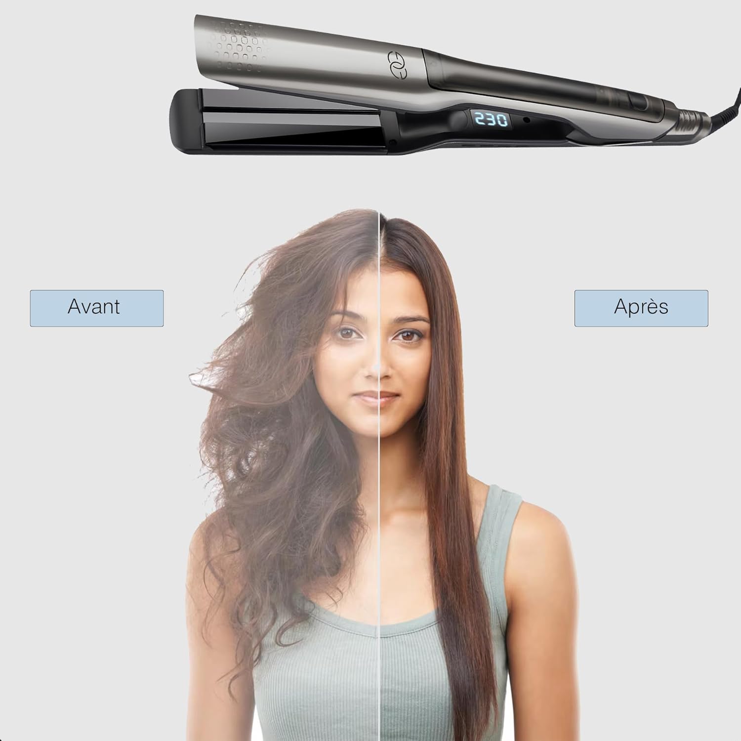 Golden Goods - Steampod Pro - 230°C - Lisseur vapeur céramique, 10 réglages, ionique