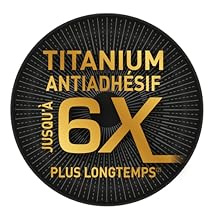 Revêtement Titanium antiadhésif anti-rayures