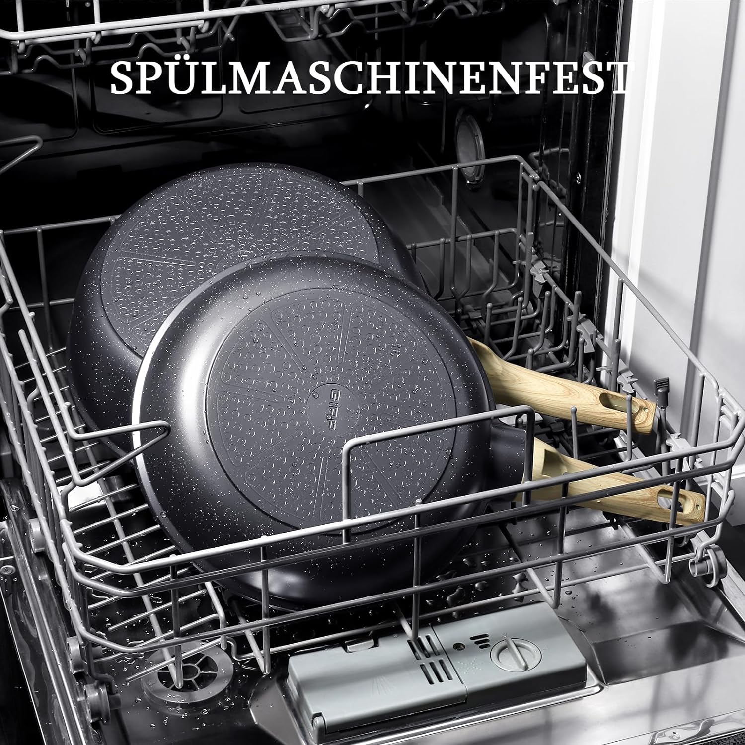 GiPP - poêle à frire granite - 24cm - antiadhésive, induction, sans PFAS/PFOA