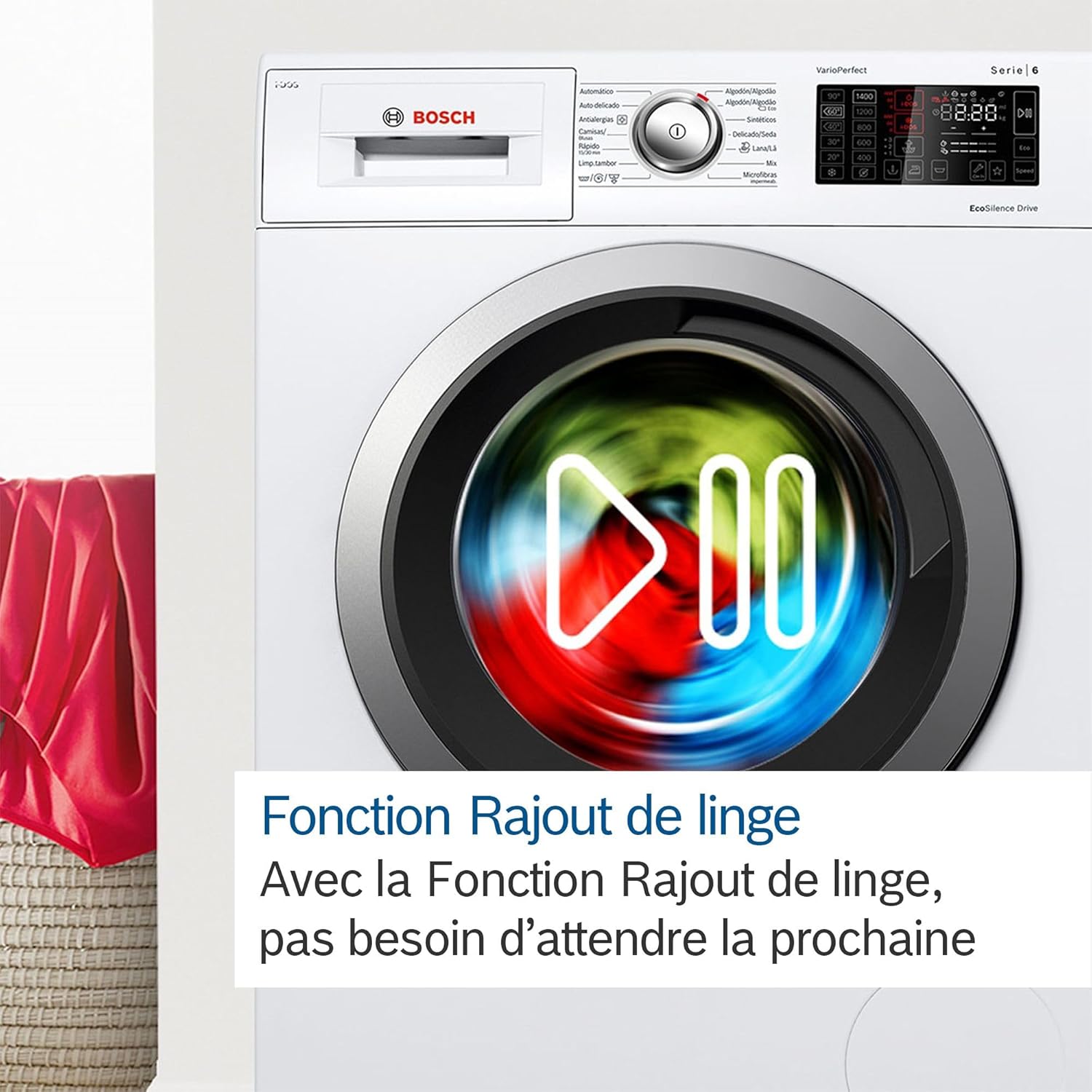 Bosch - lave-linge Série 8, 9 kg, 1400 tr/min, blanc - WGB244A2FR