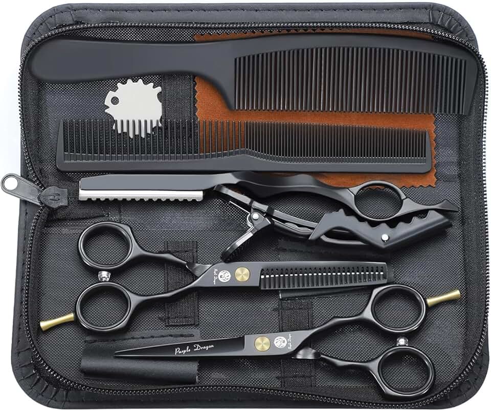Kit de ciseaux de coiffure - inox 5,5