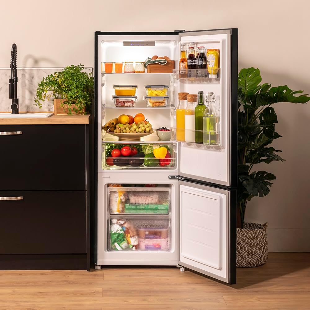 Cecotec - Bolero CoolMarket Combi - 144x54 cm - 205 L, Fast Cooling, porte réversible, LED, E, DF