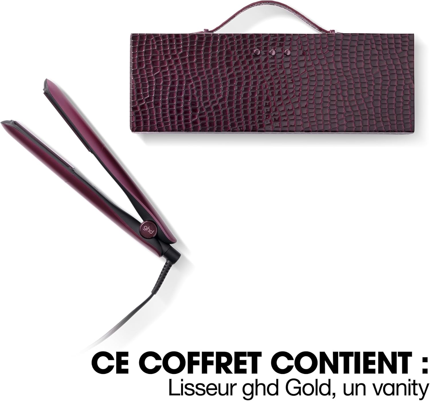 ghd - Lisseur Gold - design arrondi, brillance 65%+, sans chaleur extrême