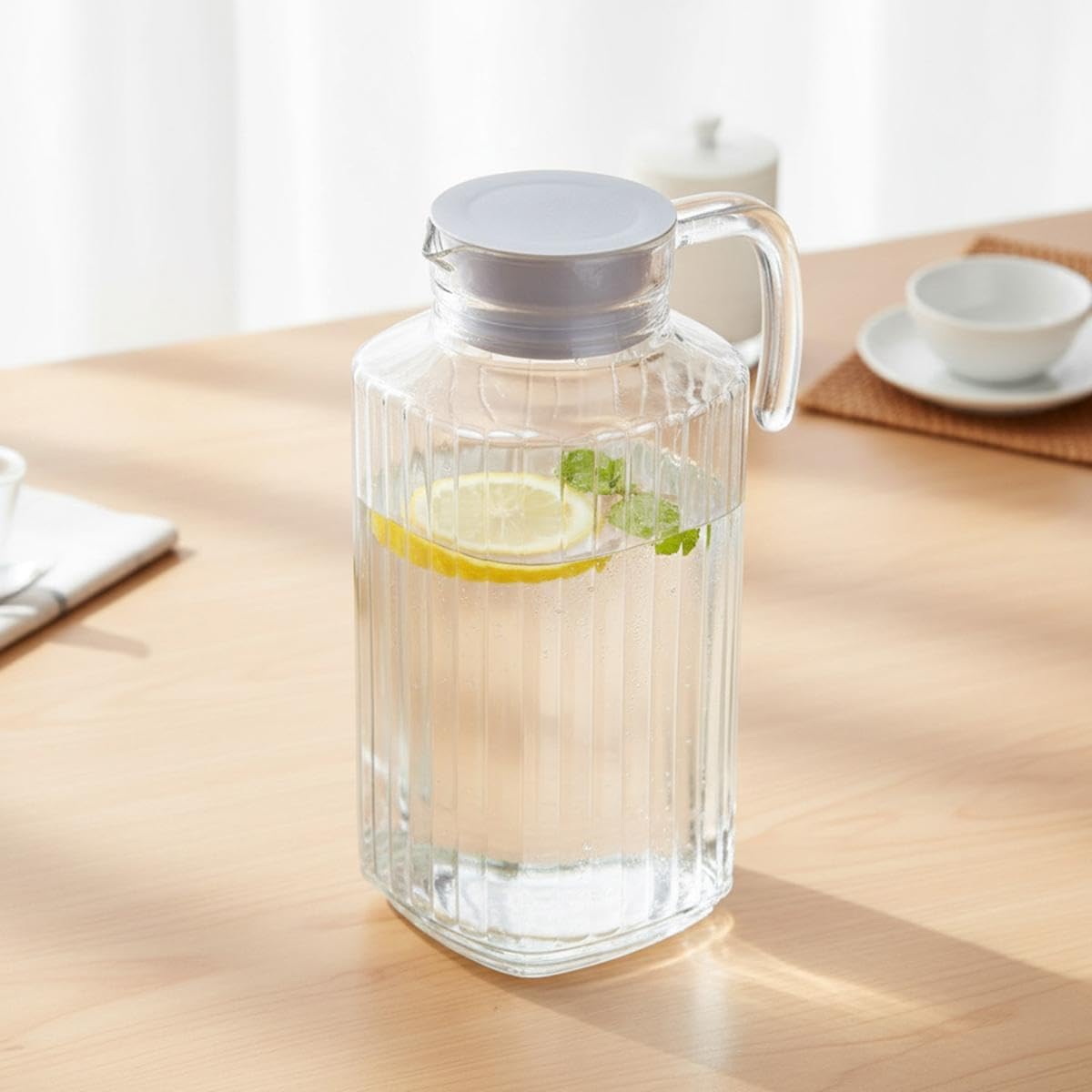 Luminarc - Quadro pichet 1,7L - couvercle plastique blanc, pratique