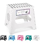 HOUSE DAY 28cm Tabouret Pliant pour Enfant - Marche Pied Enfant Pliable Tabouret en Plastique Cha...