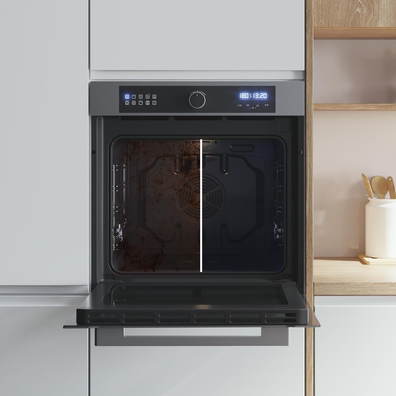 Cecotec - Bolero Hexa série 60 cm - four multifonction 81L Airfryer, 11 fonctions, 3400W, AF316000