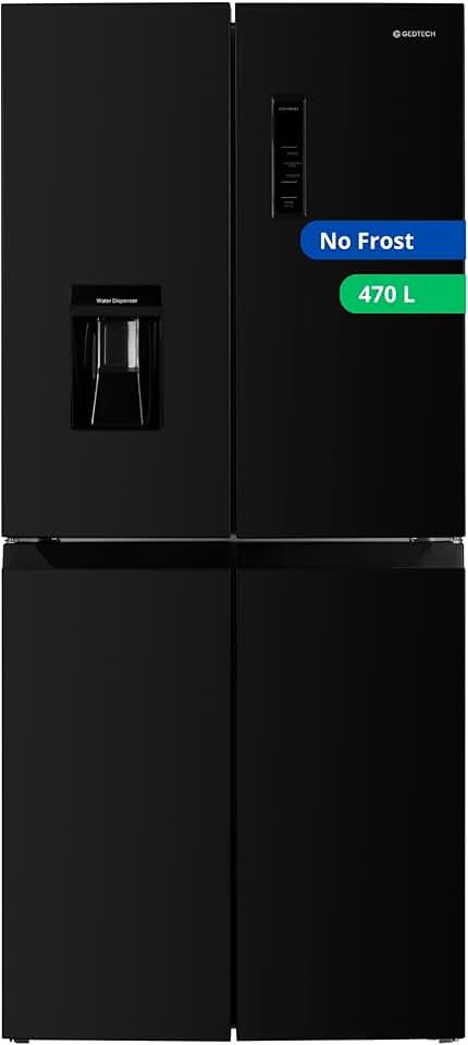 GEDTECH - Réfrigérateur multi-portes 470L No Frost noir GMP470BL
