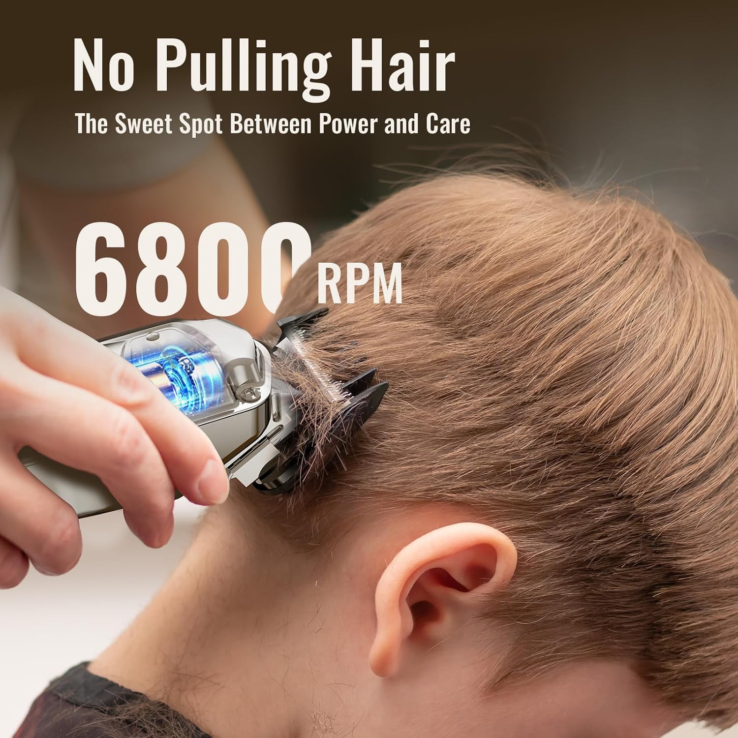 Jack & Rose - tondeuse pro sans fil, étanche IPX7, LED, USB, coupe barbe et cheveux