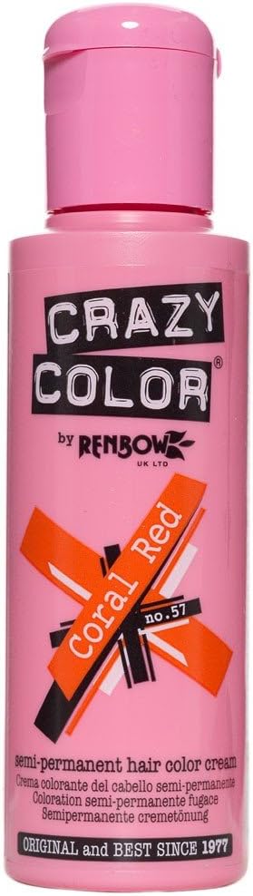 Renbow - Crazy Color - 2x100 ml - coloration semi-permanente rouge corail