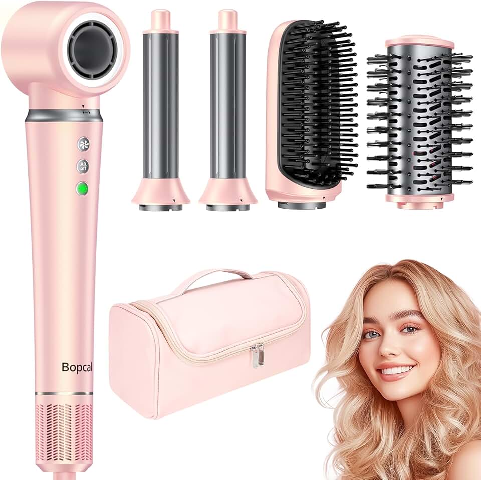 Bopcal - Hair Styler 5 en 1 avec sac - multi-accessoires styling