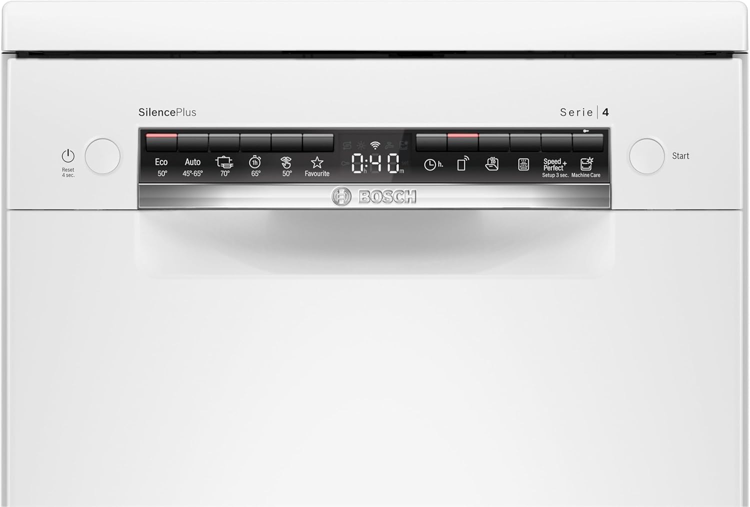 Bosch - SPS4EMW24E Série 4 - 45 cm - lave-vaisselle pose libre blanc
