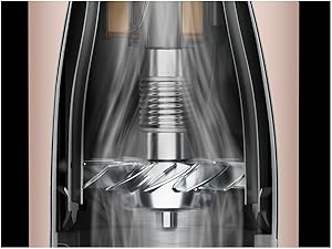 Image en coupe du moteur Hyperdymium à l’intérieur du sèche-cheveux Dyson Supersonic Nural.