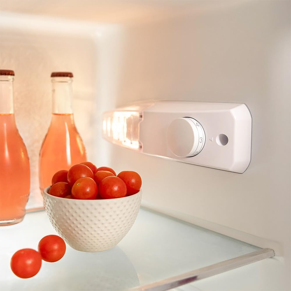 Cecotec - Bolero CoolMarket 2D Origin 215 - 215L, 148x55cm, LED, poignée chromée, étagères verre, noir