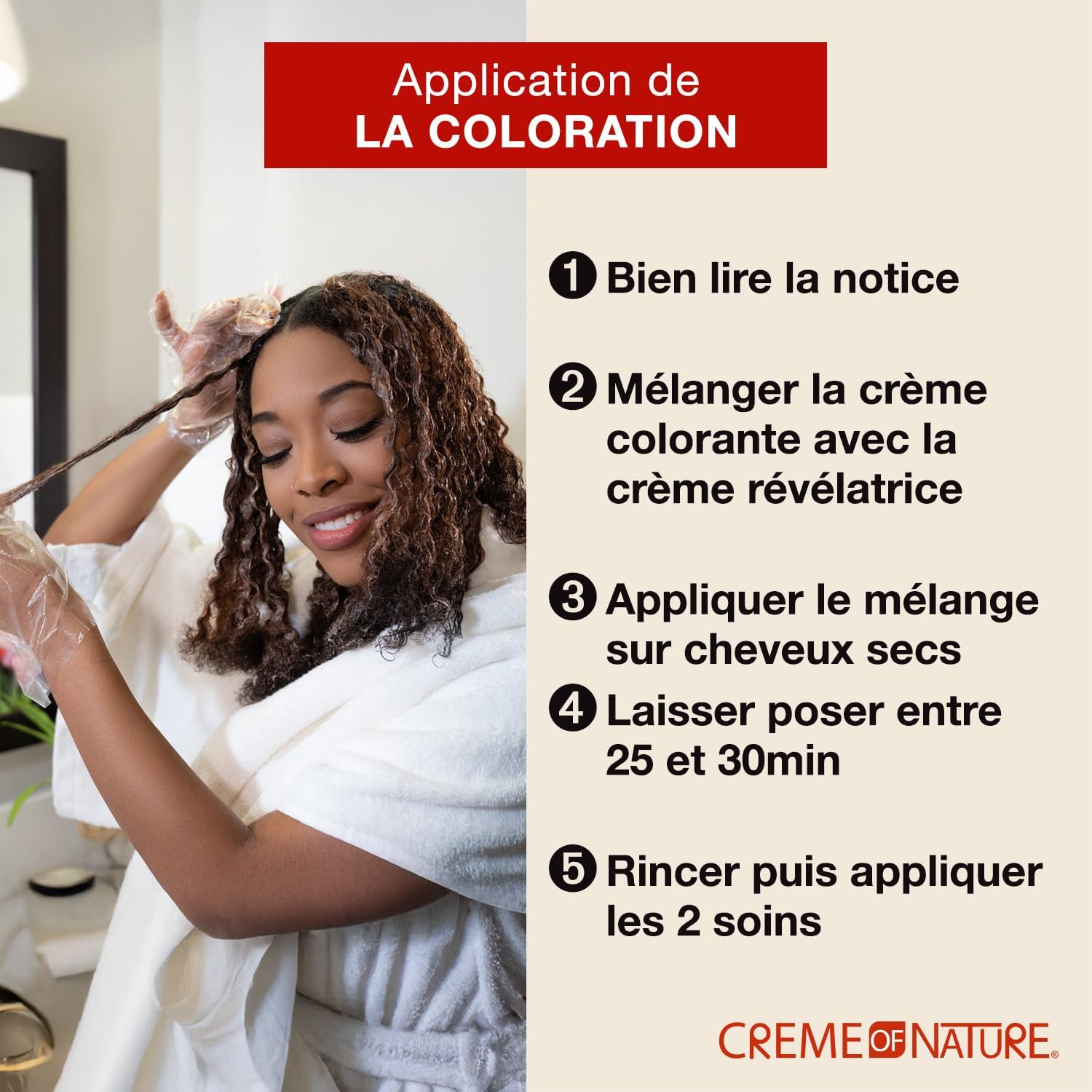 Creme of Nature - Argan Oil coloration permanente - couvre 100% cheveux blancs - 3.0 Noir doux