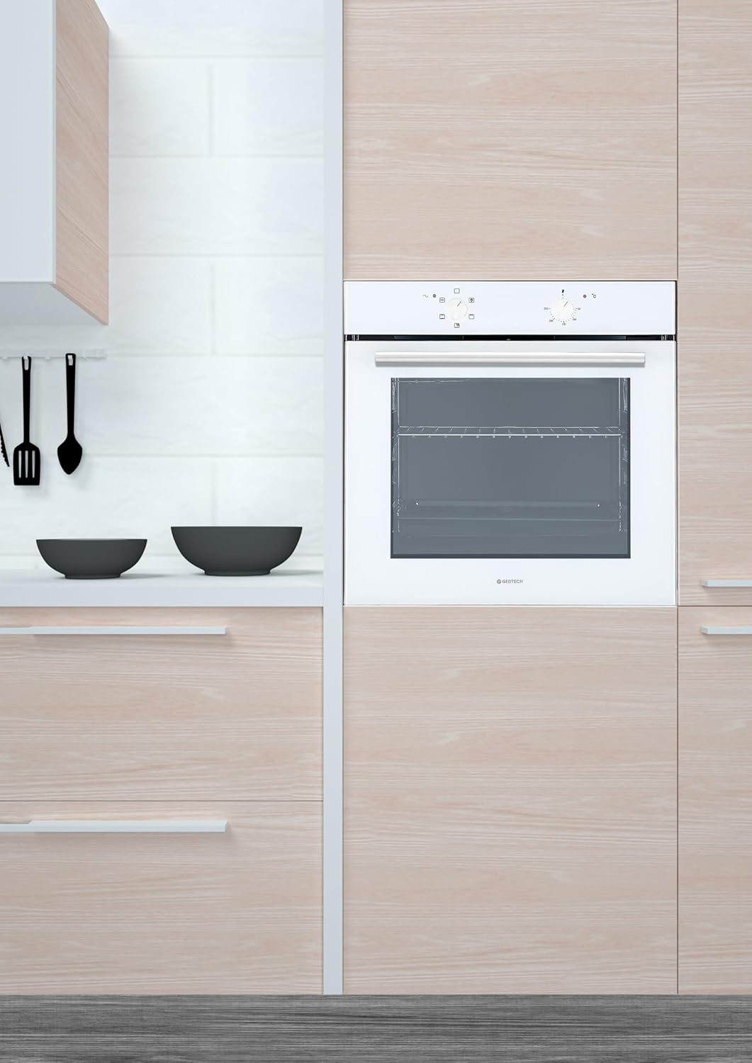GEDTECH - four encastrable multifonction - 76L - grill, vapeur - GFO76WH