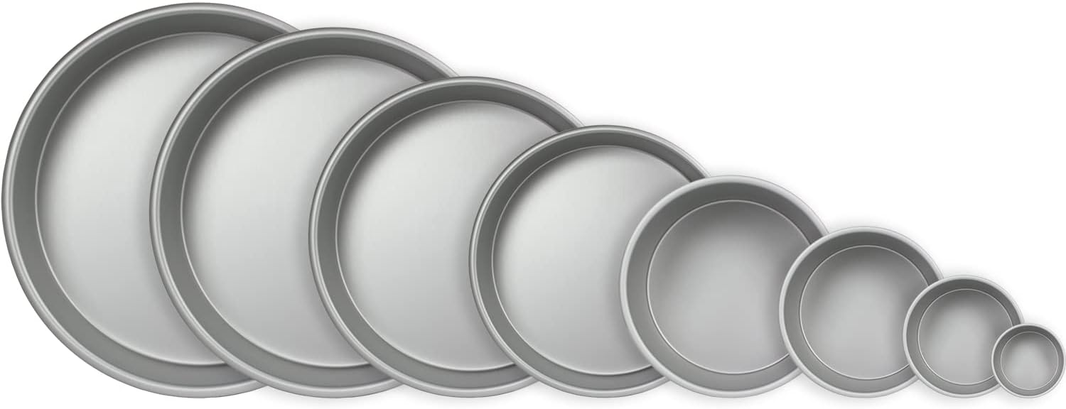 PME - moule rond aluminium anodisé - 203x102 mm - argenté
