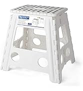 HOUSE DAY 40cm Tabouret Pliant - Marchepied Pliant Blanc Tabouret Pliant Marchepied Tabouret Plia...