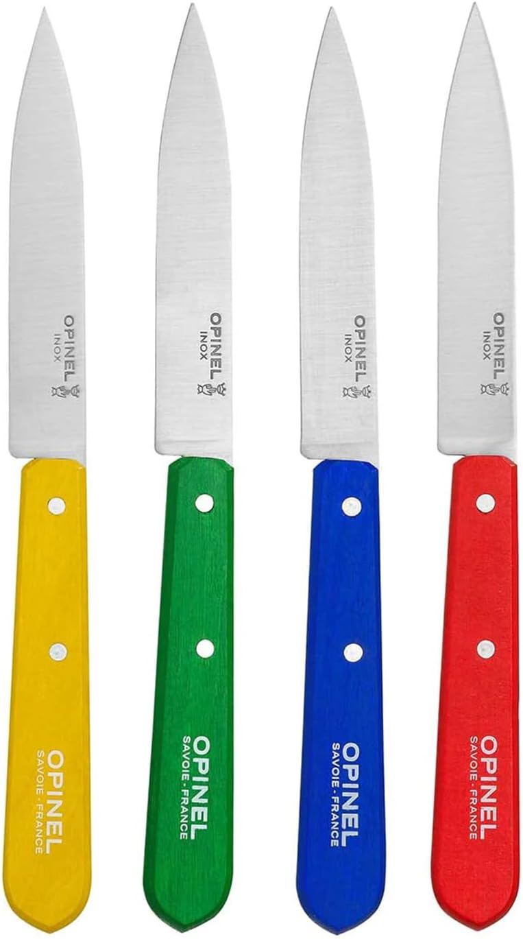 Opinel - Coffret N°112 - 4 couteaux 10cm - lame inox, fabrication française
