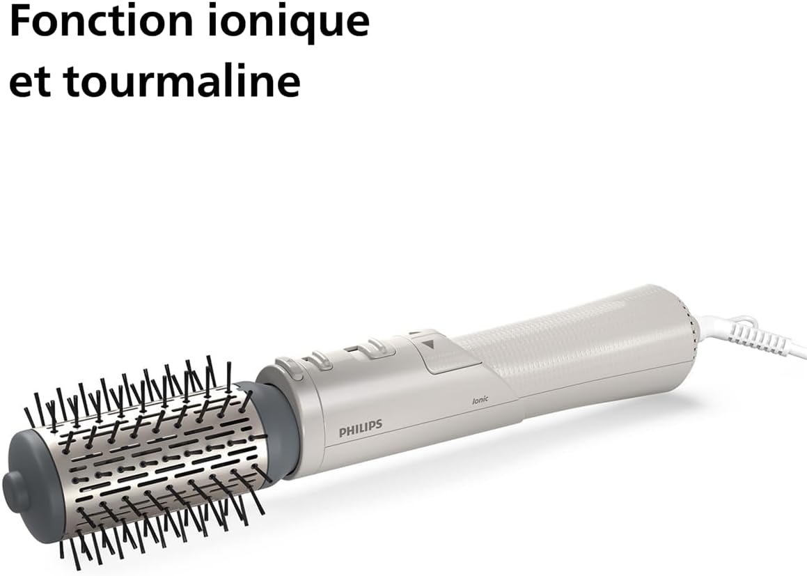 Philips - AirStyler 7000 - coiffeur volumisant, brosse rotative, tourmaline, céramique, 2 accessoires - BHA710/00