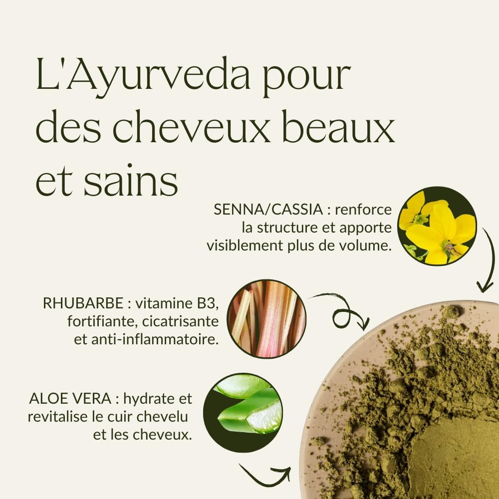 khadi - Blond Moyen - 100 g - coloration végétale dorée 100% naturelle