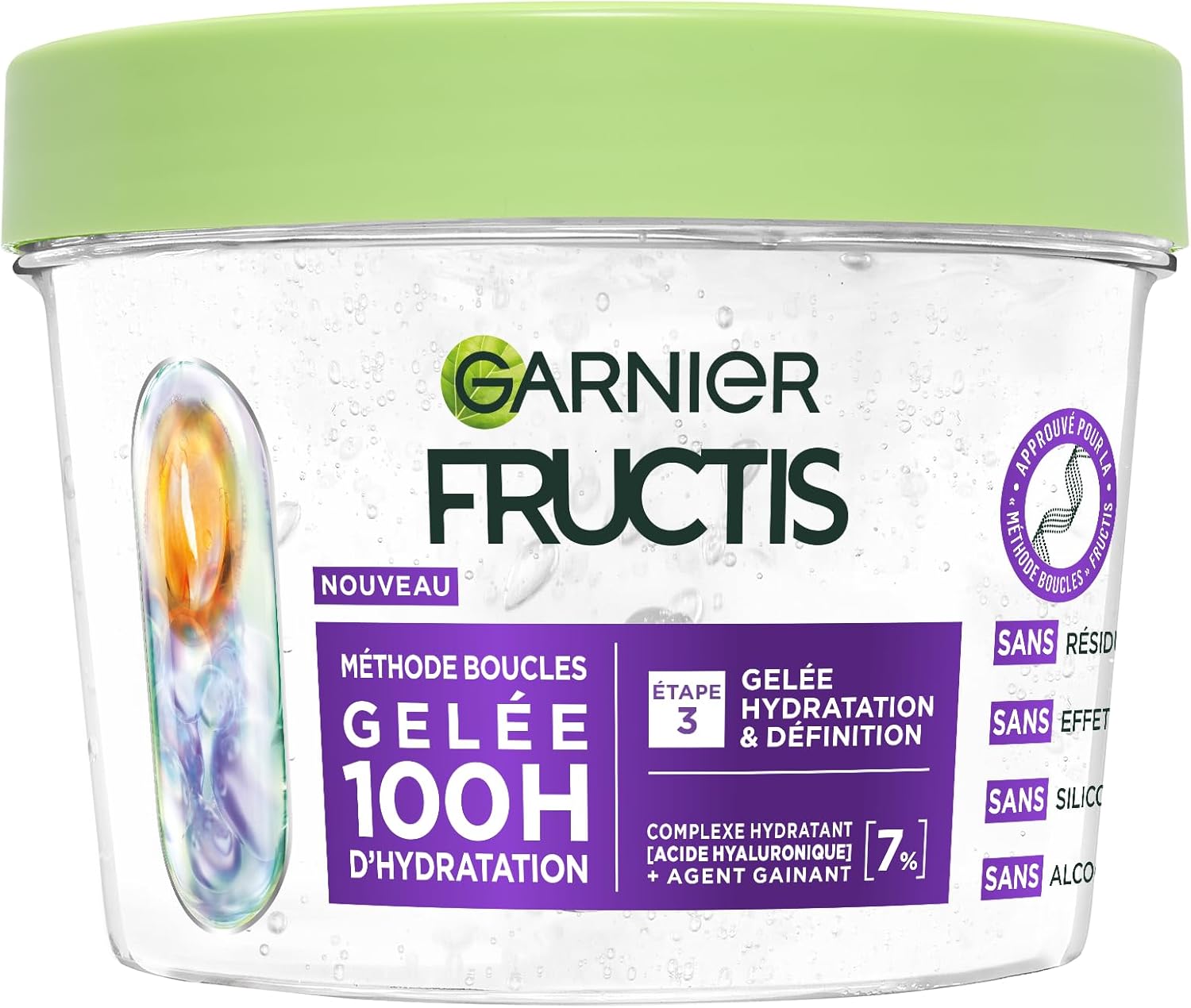 Garnier - Fructis Méthode Boucles - 370ml - gelée hydratante et définissante cheveux bouclés