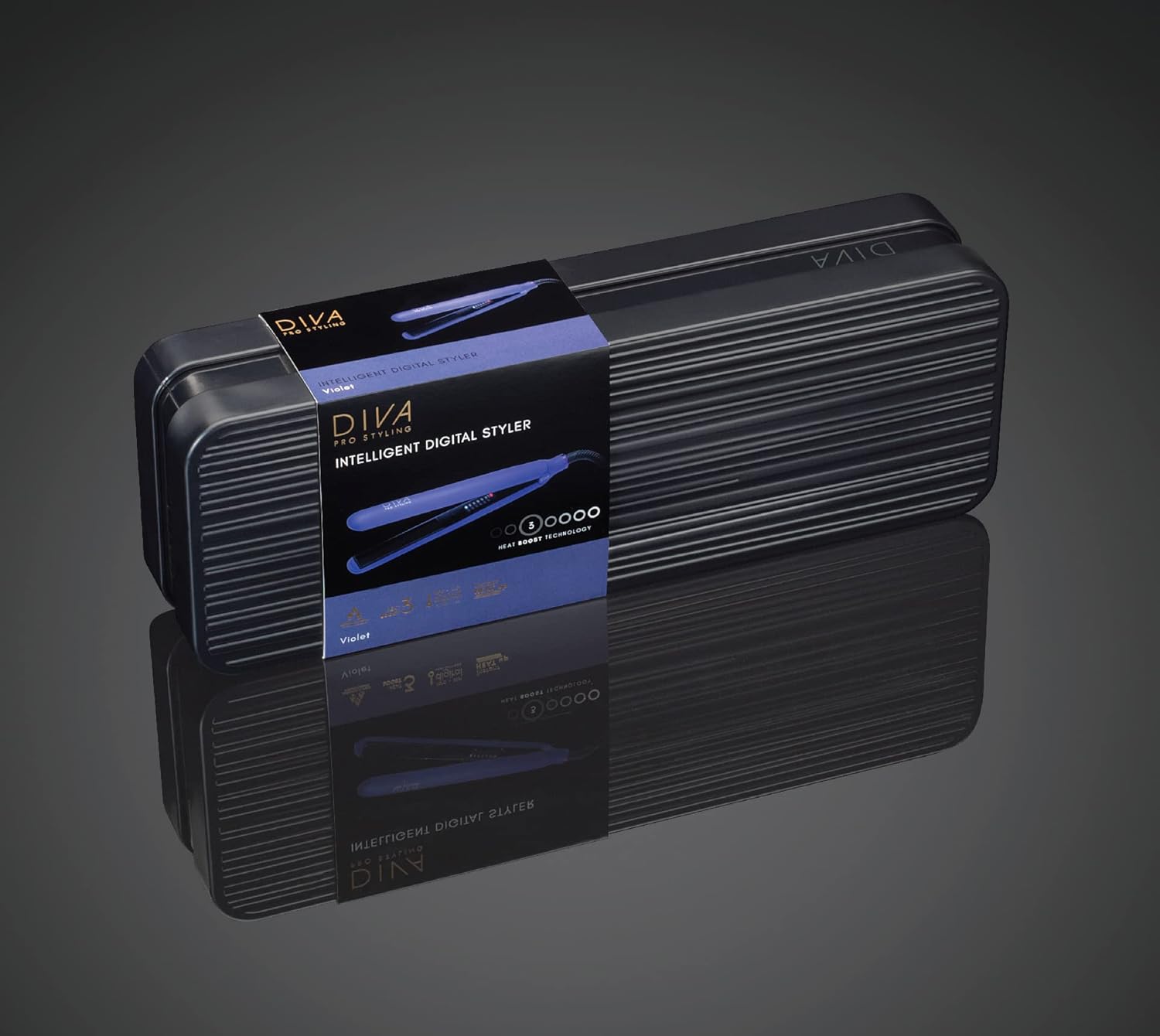 Diva - Styler Digital violet - plaques céramique - lissage rapide