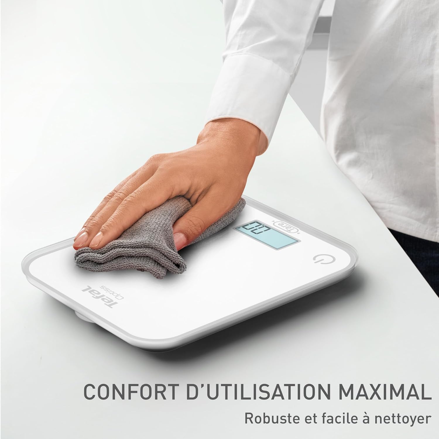 Tefal - Optiss balance de cuisine 5kg - écran LCD, anti-rayures, BC50U0V0