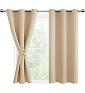 DWCN 2 Pièces Rideaux Occultants à Oeillets pour Chambres à Coucher, Rideau Thermique Isolant Ant...