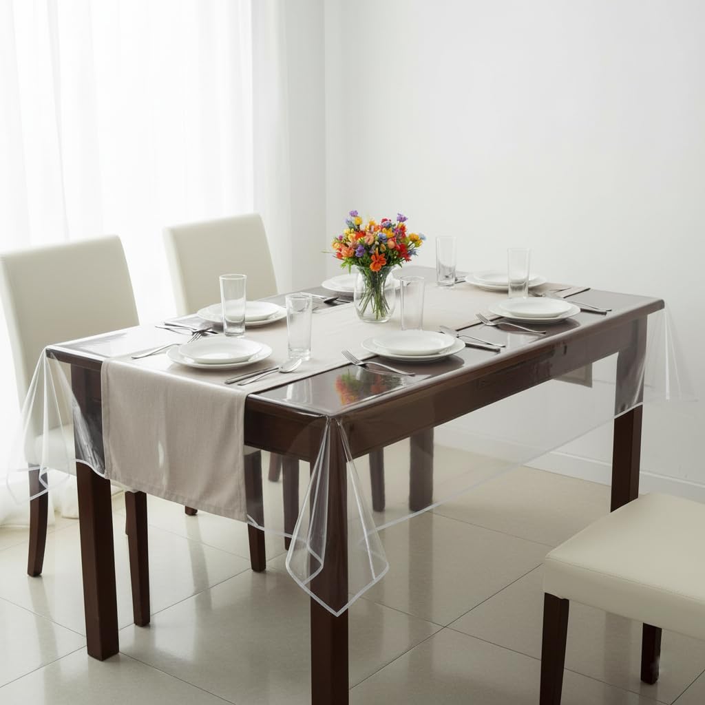 VITA PERFETTA - nappe transparente fine - 180x180 cm - PVC protection