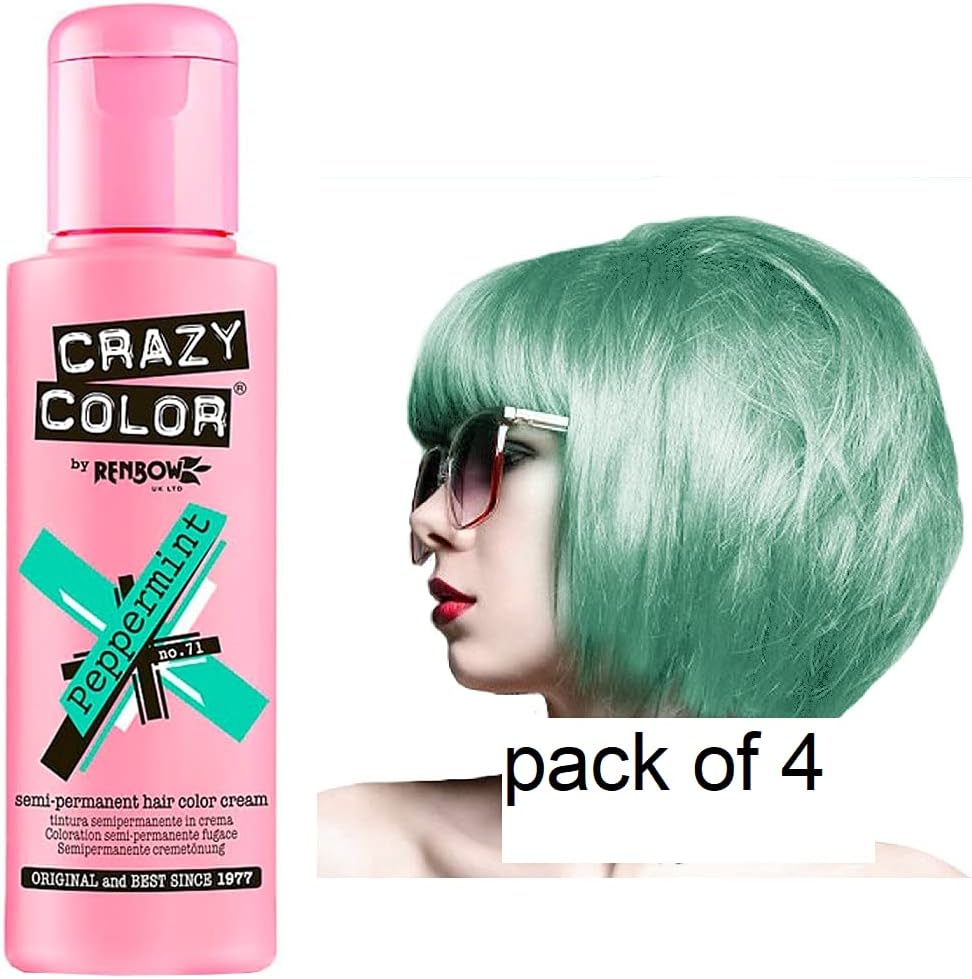 Renbow - 4 Crazy Color semi-permanent - 100ml - coloration cheveux Peppermint 71