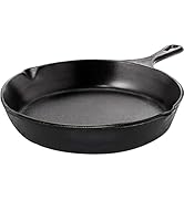 KICHLY Poêle en fonte pré-assaisonnée - Poêle à frire - ustensile de cuisson sûr pour l'intérieur...