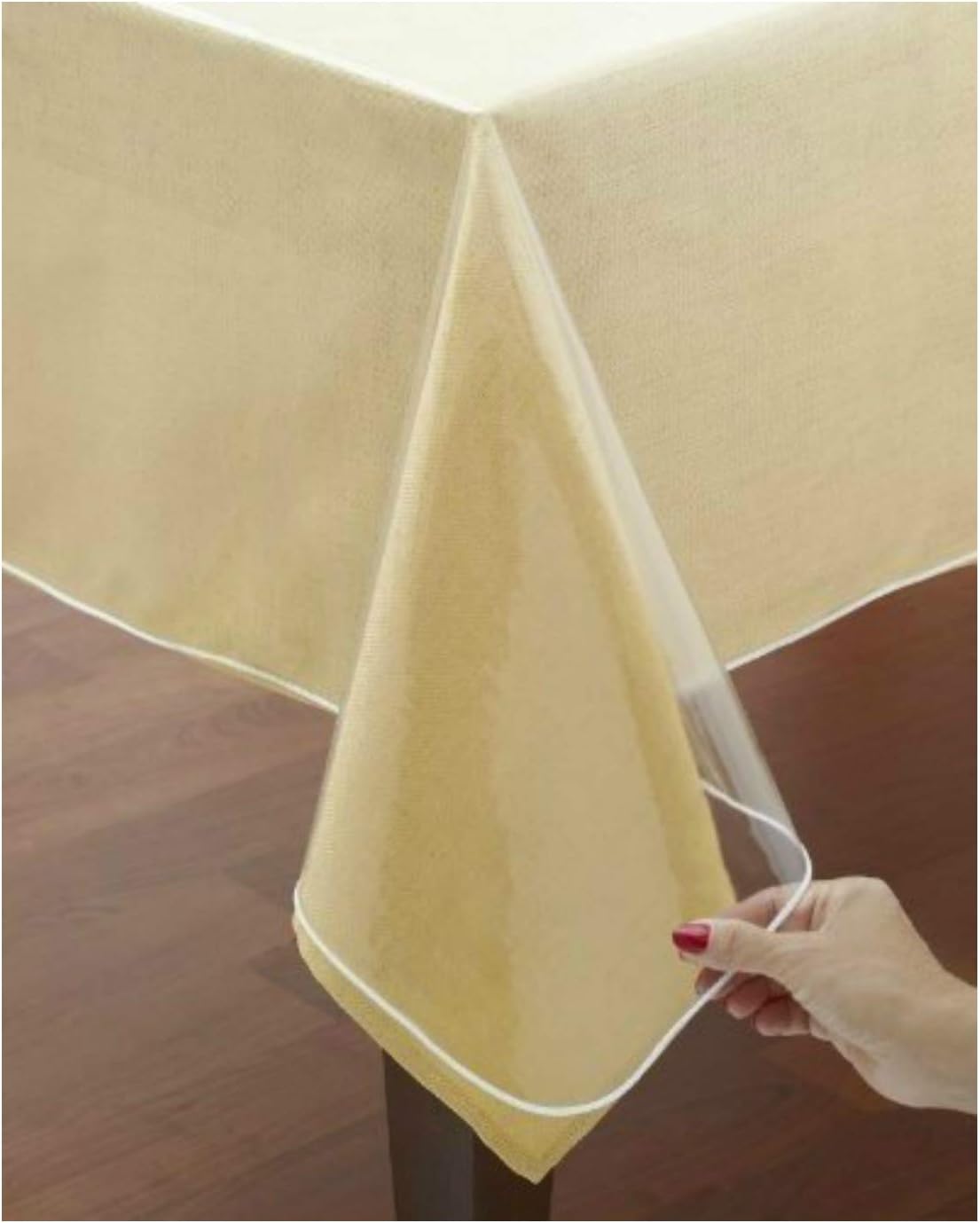 VITA PERFETTA - nappe PVC transparente - 140x300cm - protection table
