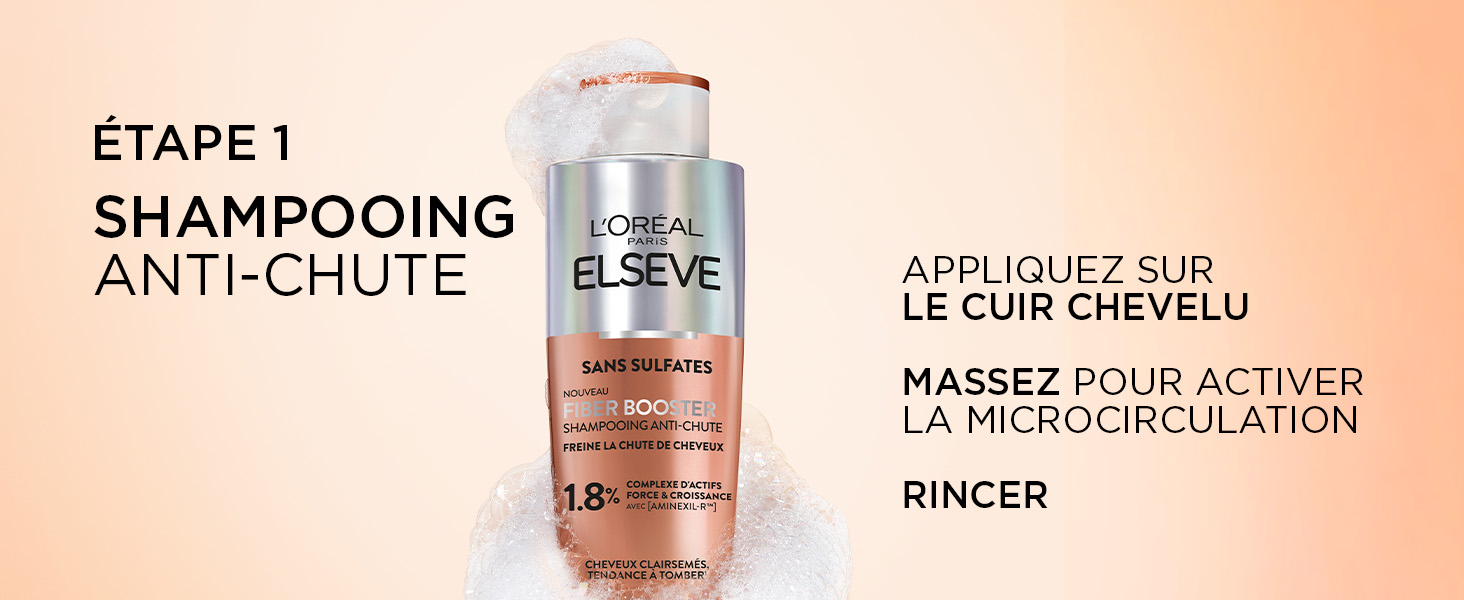 L'Oréal Paris Elseve Fiber Booster Shampooing Anti-Chute 200ml