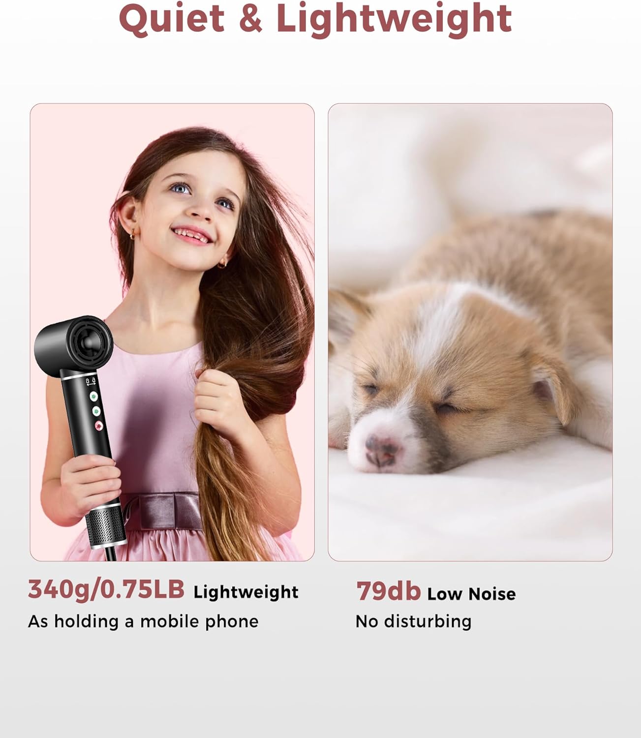 Air styler 5 en 1 - sèche-cheveux 110000TR/MIN - 20m/s - brosse lissante, boucleur, volume