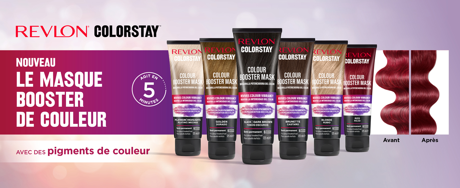 Visuel gamme masque booster de couleur Revlon Colorstay 
