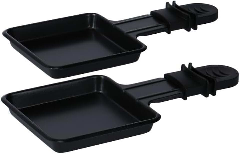 Rotel - Lot de 2 poêlons à raclette - 18,5x9x1,5 cm - revêtement PTFE