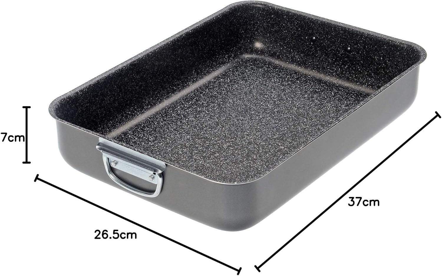 Alluflon - Tradition Italie - 35 x 25 cm - plat à lasagnes alu noir