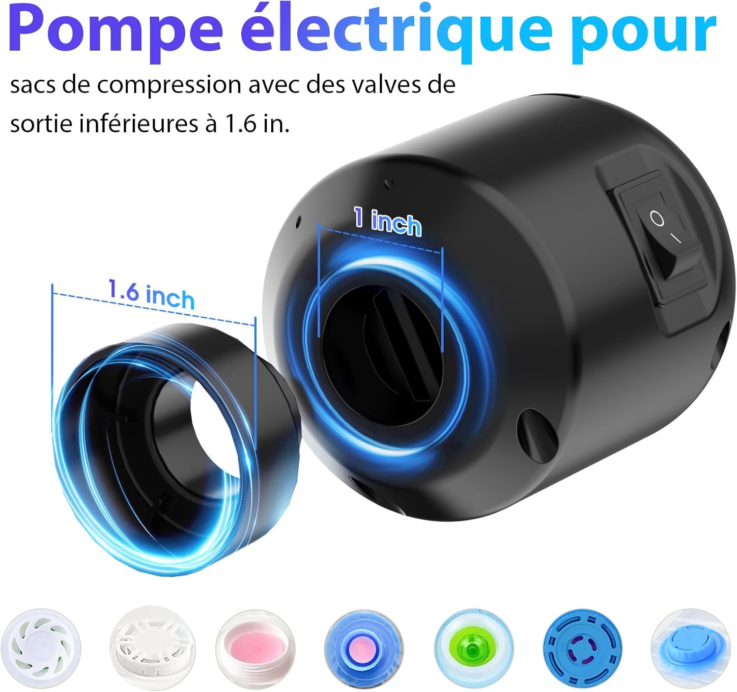 Pompe à vide électrique - 4.2 kPa, 55W, ultra puissante, sacs sous vide