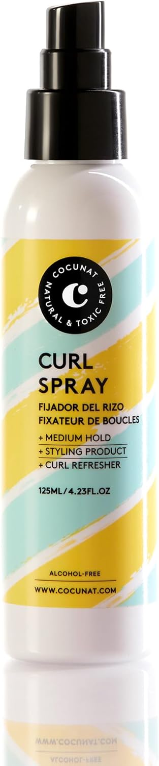 COCUNAT - Curl Spray - 125ml - Boucles souples sans frisottis, sans silicone