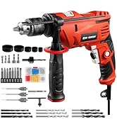 ENVENTOR Perceuse à Percussion Filaire 900W, Perceuse électrique avec 36 Accessoires, Fonction 2 ...