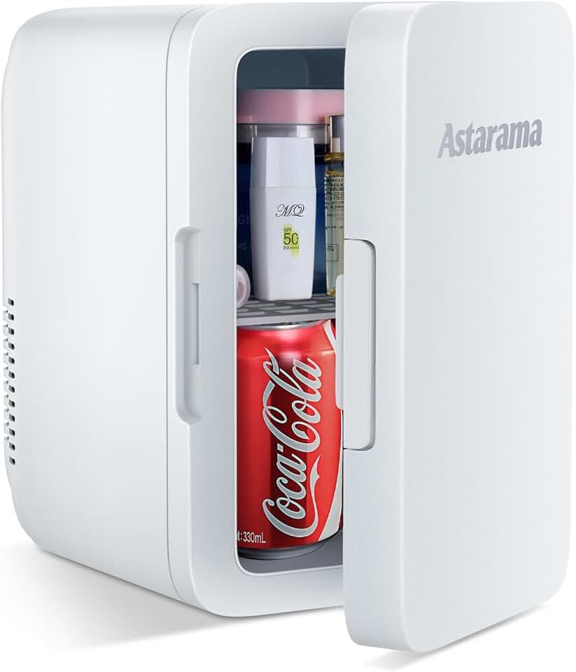 Astarama - Mini Frigo 6L, chaud/froid, silencieux, portable 12V/220V