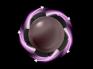 Les graphiques roses montrent le flux d’air Coanda autour du rouleau conique Airwrap.