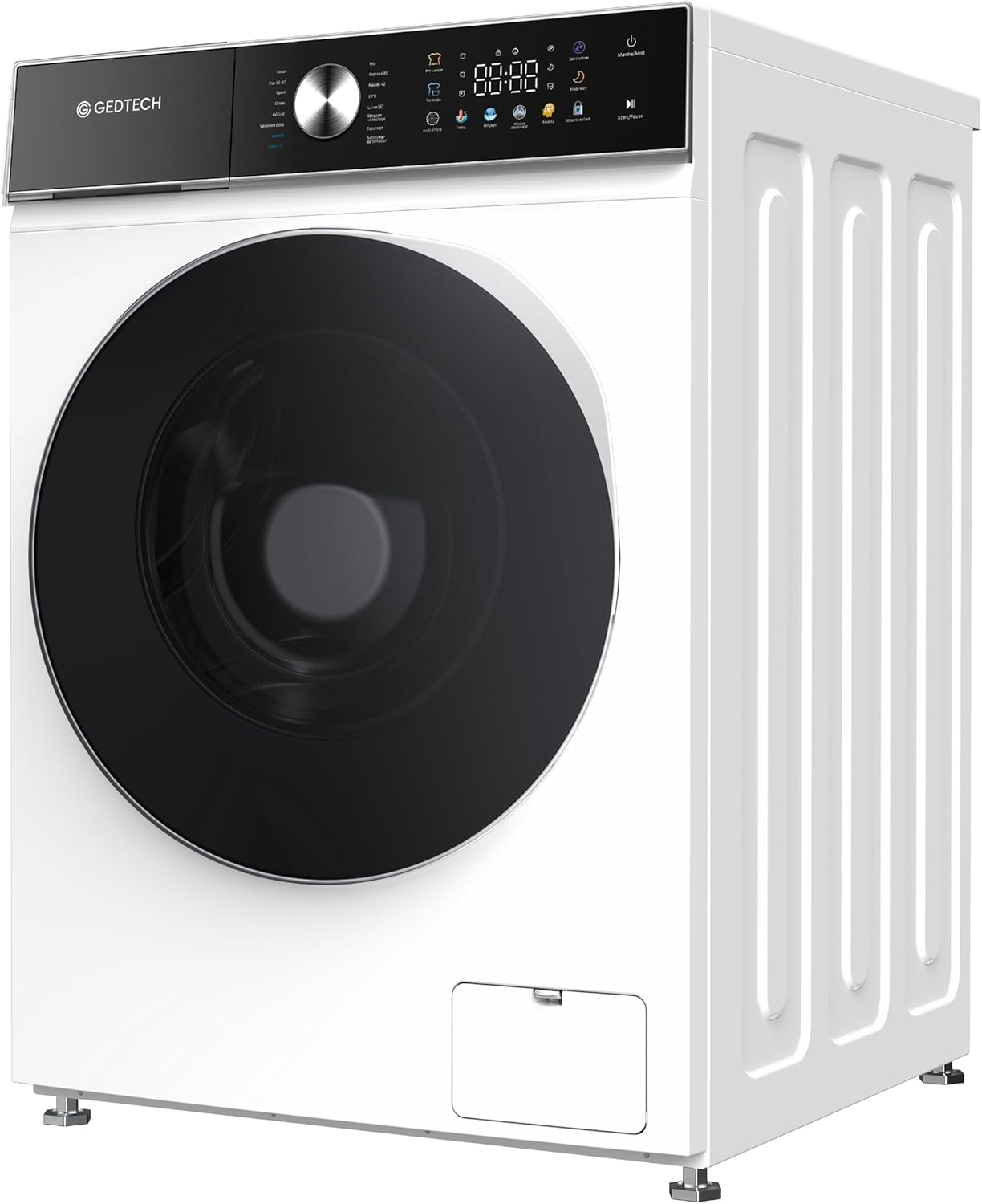 Gedtech lave-linge frontal 10kg, 1400 trs/min, LED, eco, GLLPS101400WH