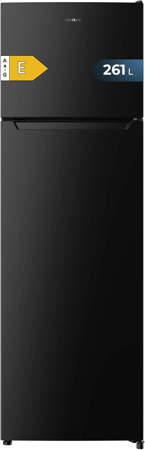 Cecotec - Bolero CoolMarket 2D 261 - 261L - Classe E, congélation rapide, porte réversible, LED